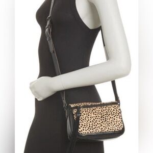 Aimee Kestenberg spotted animal print leather crossbody 5x8. Woman’s